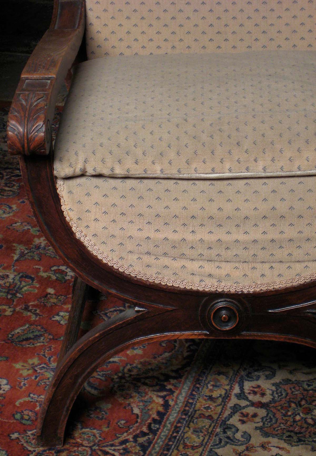 Gründerzeit Scherensessel aus Eiche 3 Gründerzeit Scherensessel aus Eiche