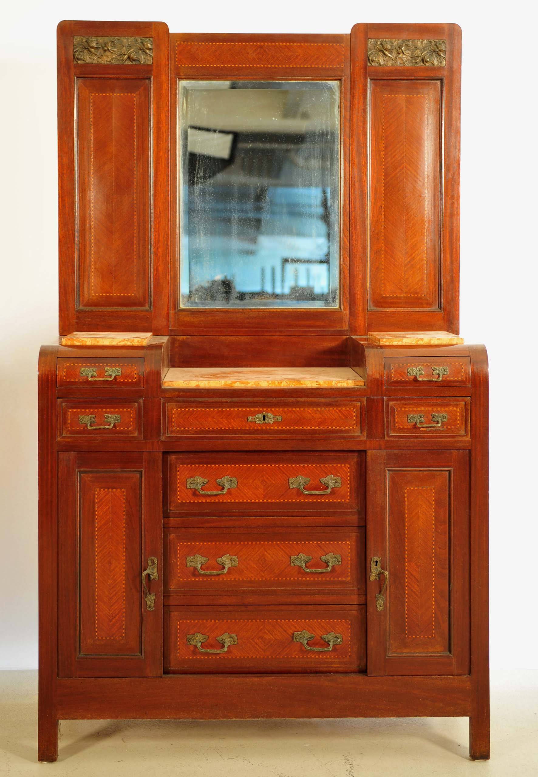 Französisches Jugendstil Schlafzimmer aus Mahagoni 10 Französisches Jugendstil Schlafzimmer aus Mahagoni