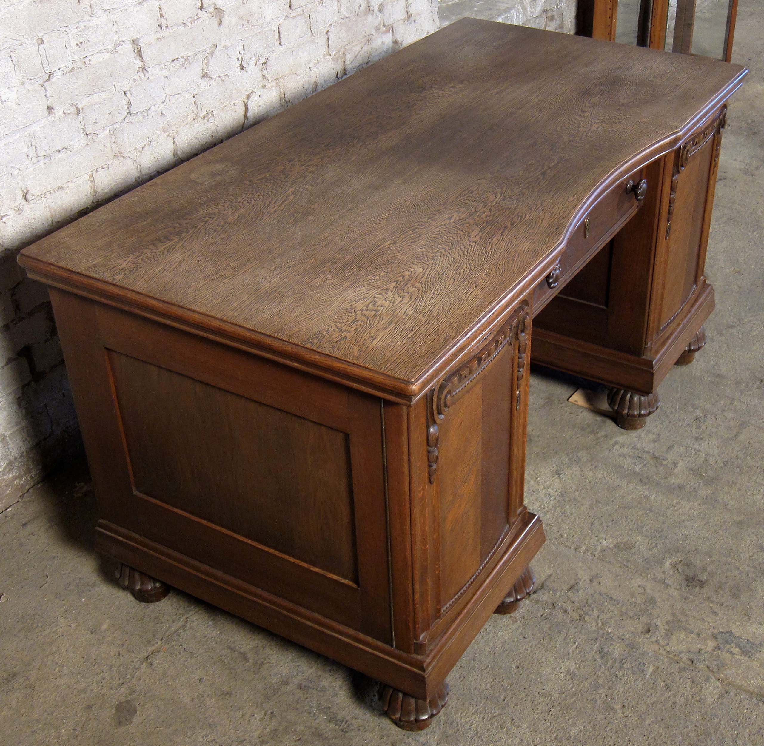 Berliner Eiche Schreibtisch 4 Berliner Eiche Schreibtisch