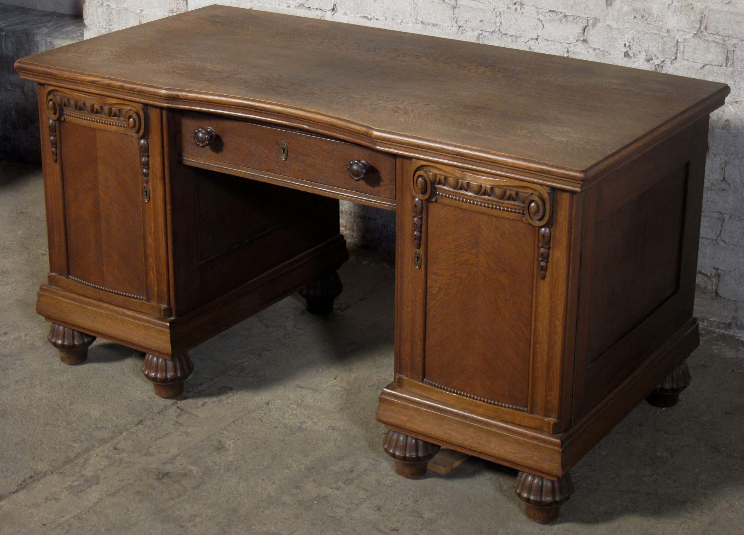 Berliner Eiche Schreibtisch 5 Berliner Eiche Schreibtisch