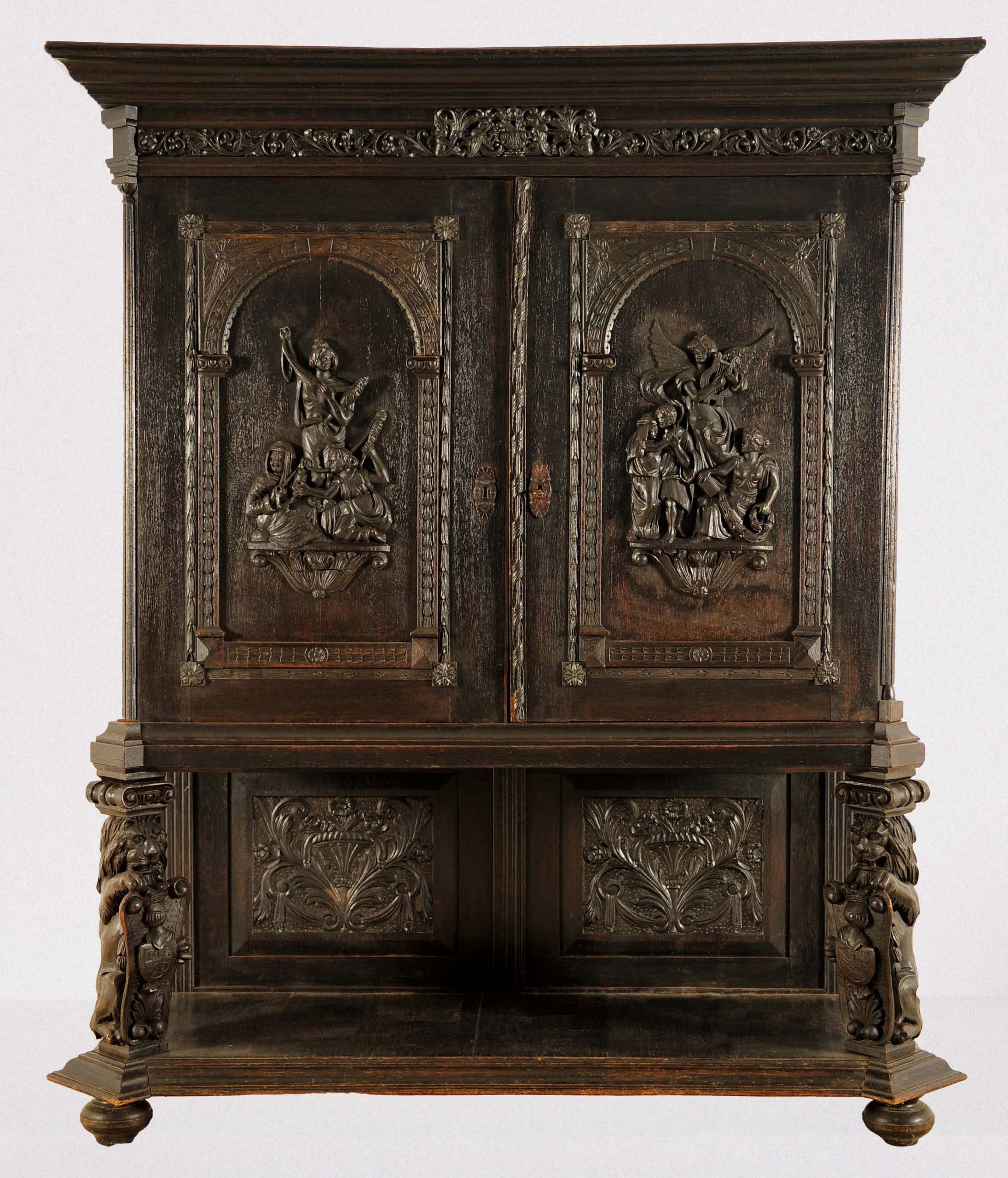 Figürlicher Historismus Kabinettschrank 1 Figürlicher Historismus Kabinettschrank