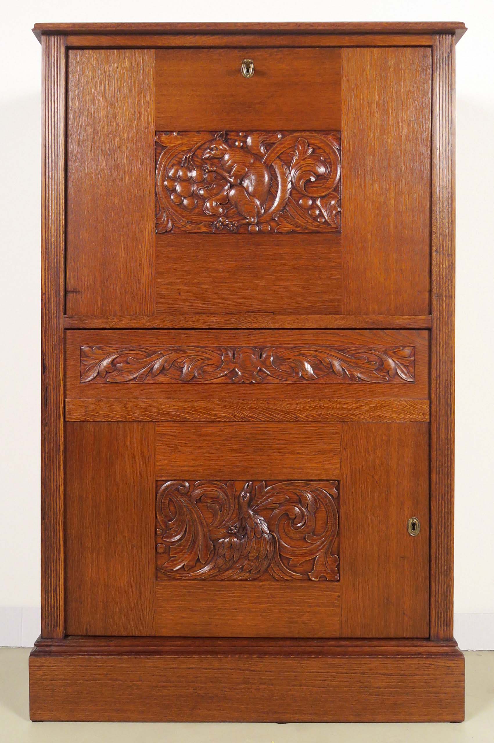 Restaurierter Jugendstil Barschrank / Kabinettschrank 1 Restaurierter Jugendstil Barschrank / Kabinettschrank