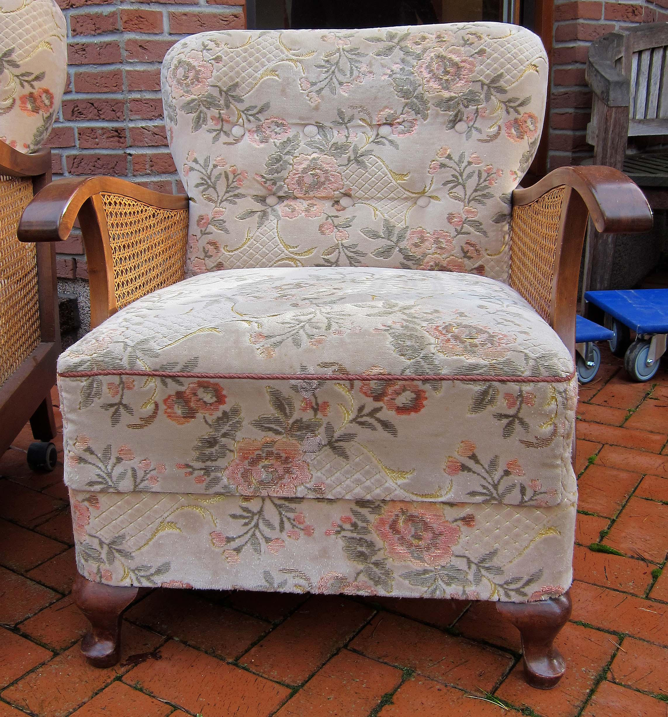 Chippendale Sessel mit geschwungenen Beinen 1 Chippendale Sessel mit geschwungenen Beinen