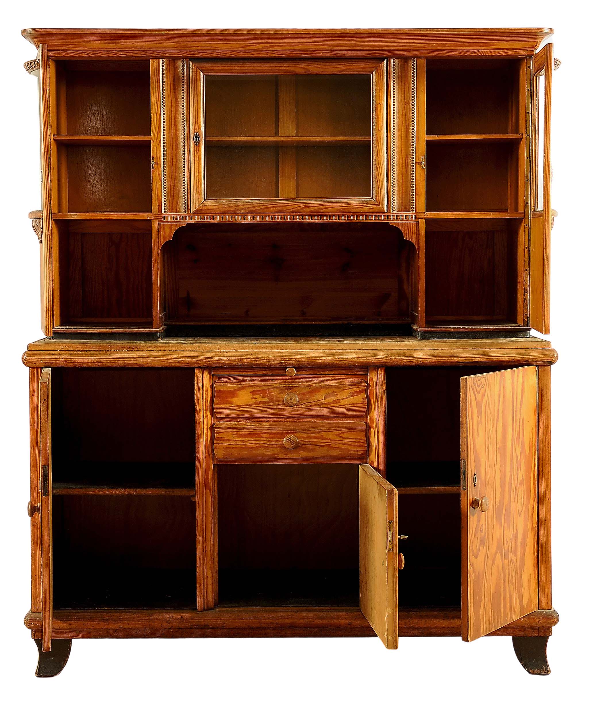 Weichholz Küchenbuffet aus den 20er Jahren 3 Weichholz Küchenbuffet aus den 20er Jahren