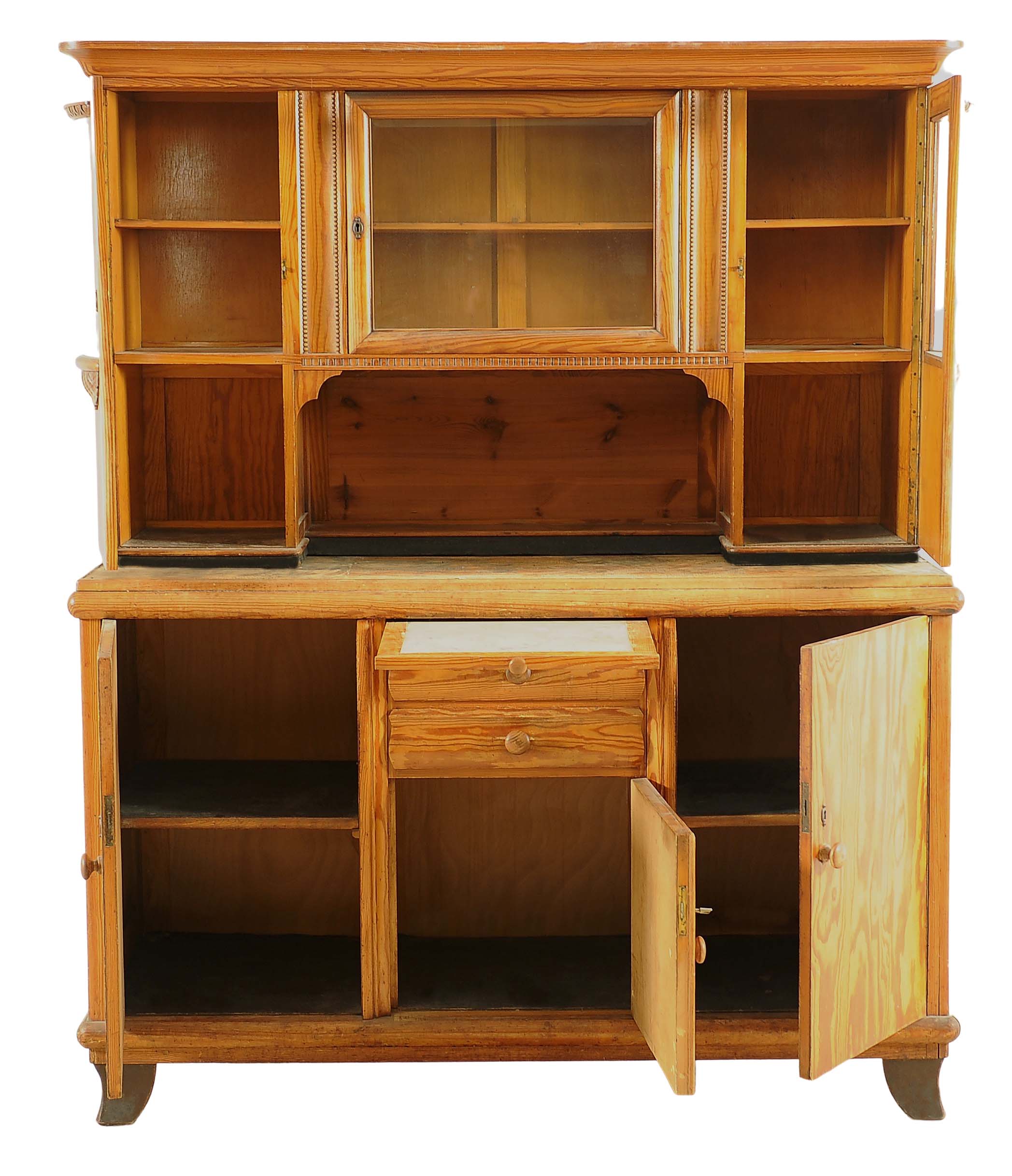 Weichholz Küchenbuffet aus den 20er Jahren 4 Weichholz Küchenbuffet aus den 20er Jahren