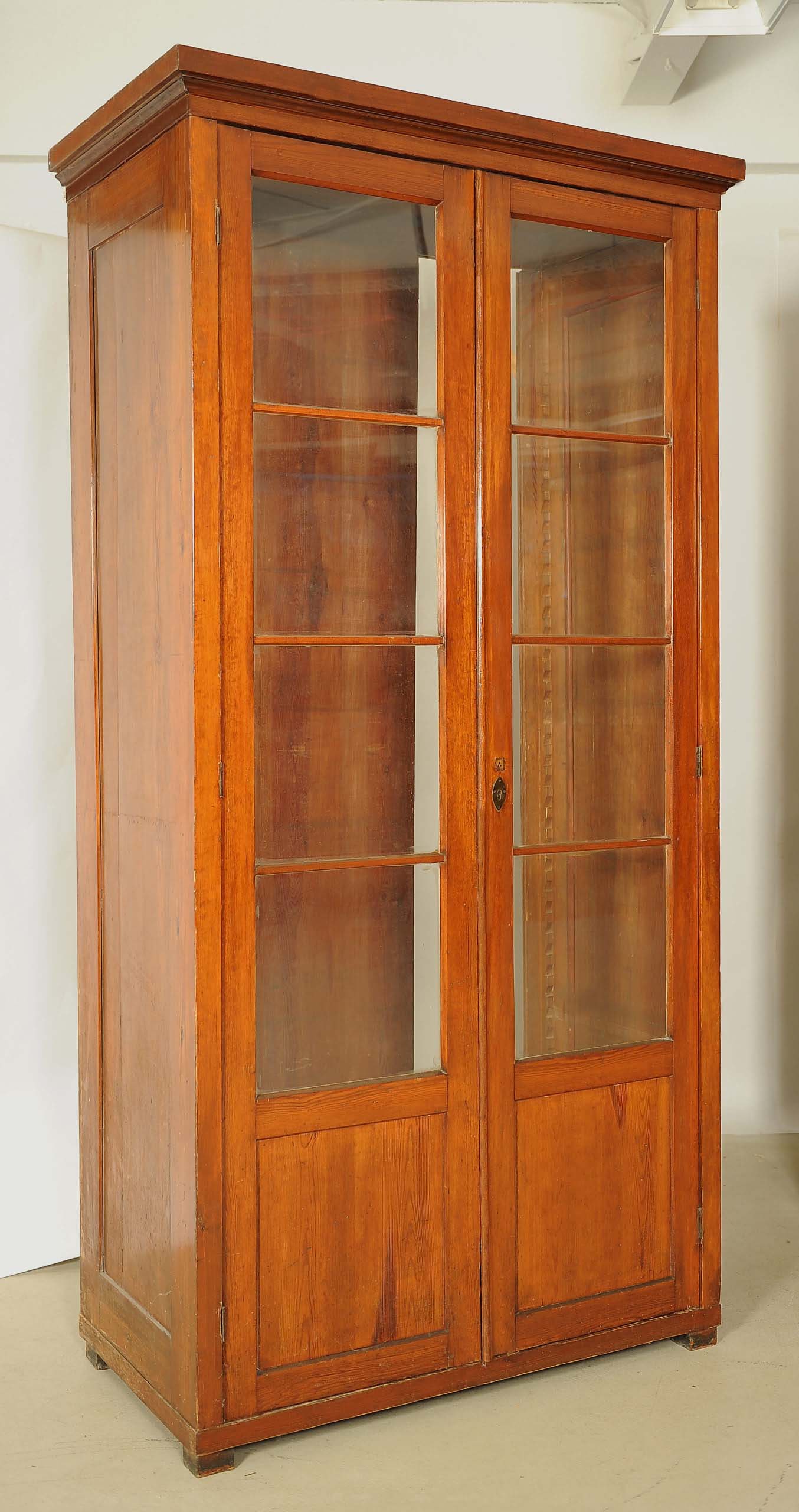 Jugendstil Bibliothek aus Weichholz 8 Jugendstil Bibliothek aus Weichholz