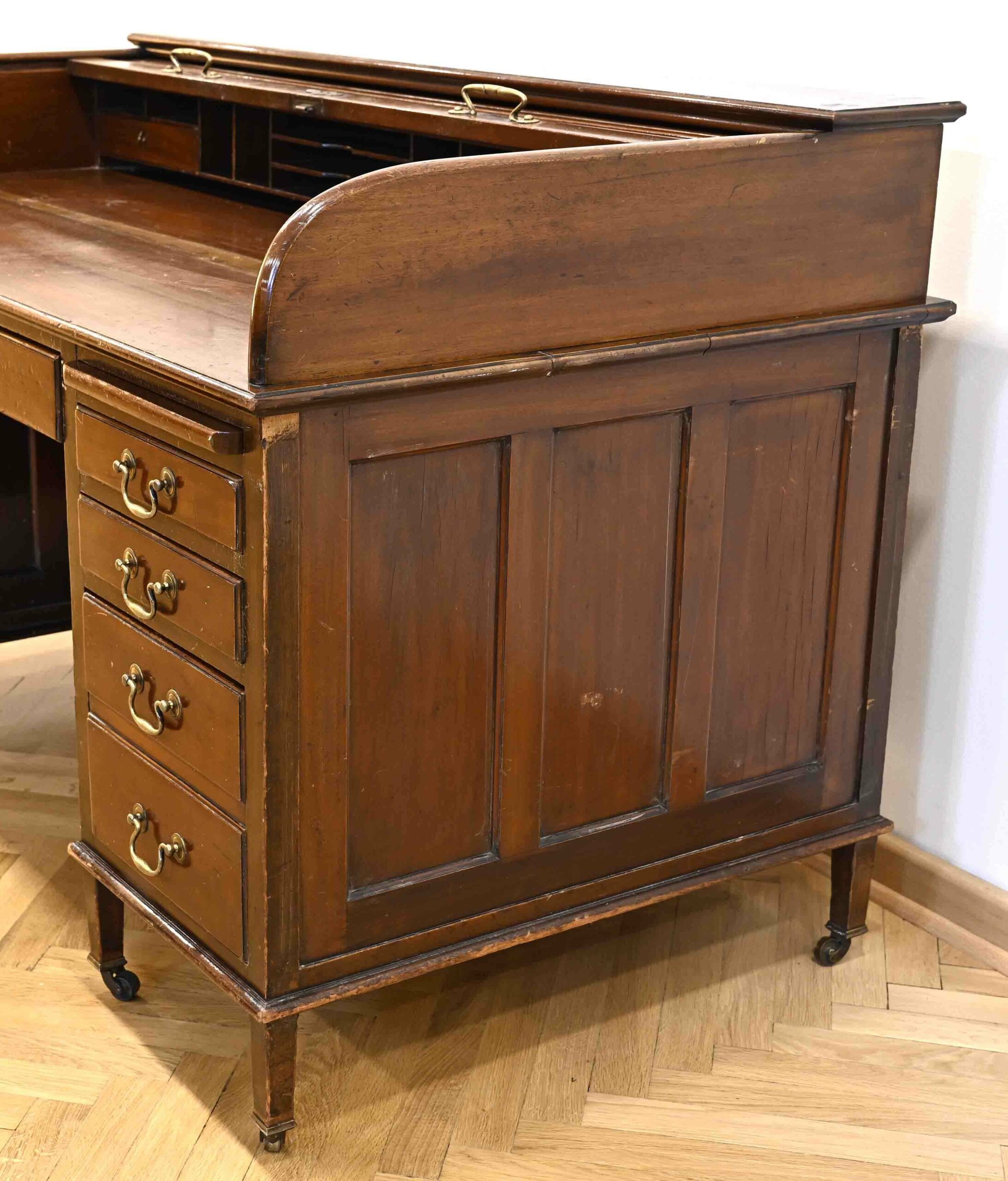 3683-Englischer Kontorschreibtisch-Rollbüro-06