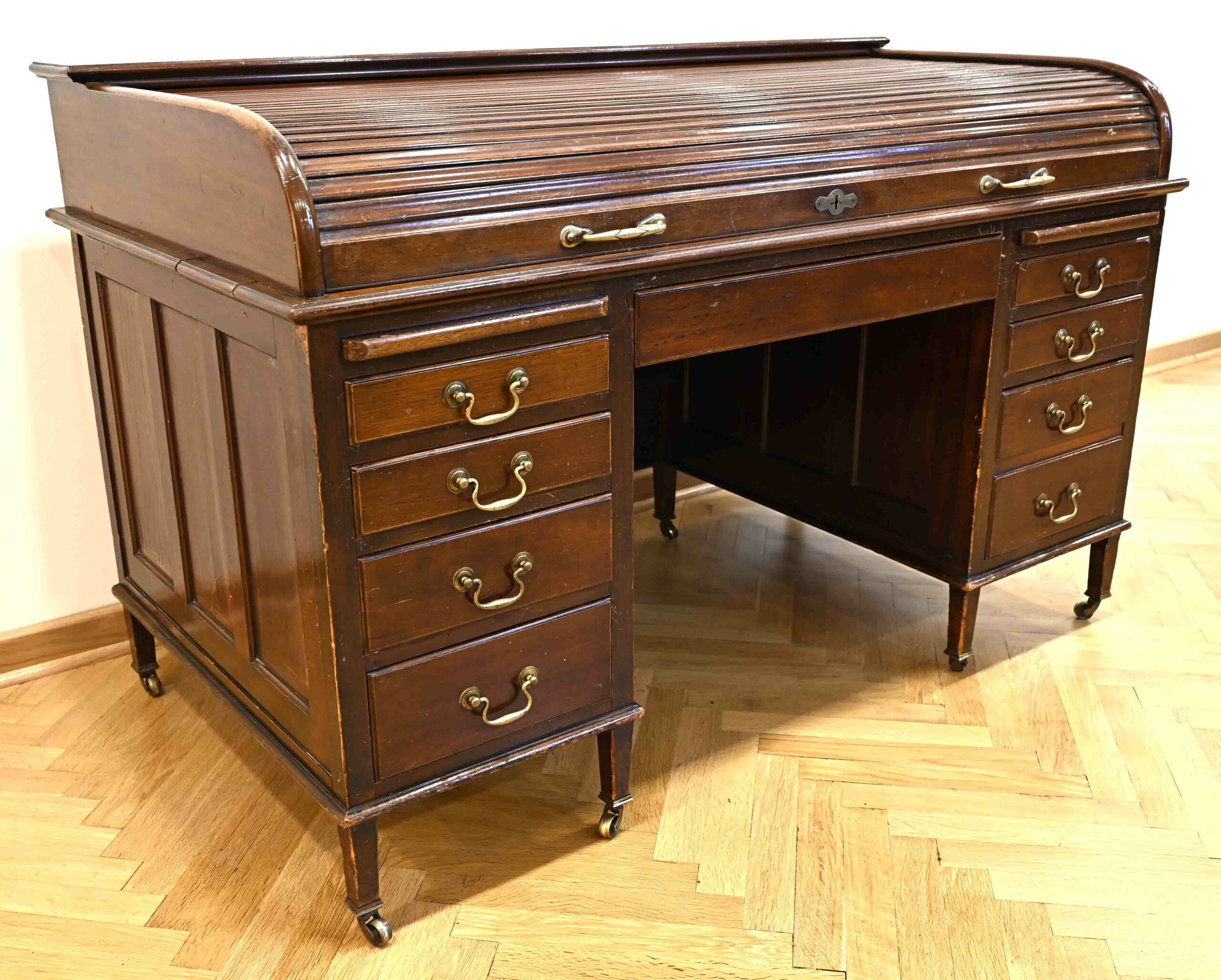 3683-Englischer Kontorschreibtisch-Rollbüro-10